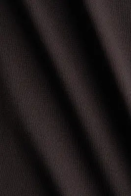 T-shirt ajusté en microfibre - Marron foncé — photo 3