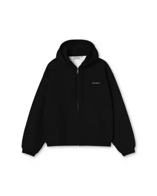 Hooded Ebbert Jacket Black White