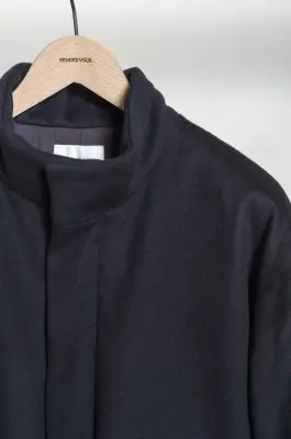 Still By Hand – Padded wool blouson BL05263OS – BLACK — photo 4