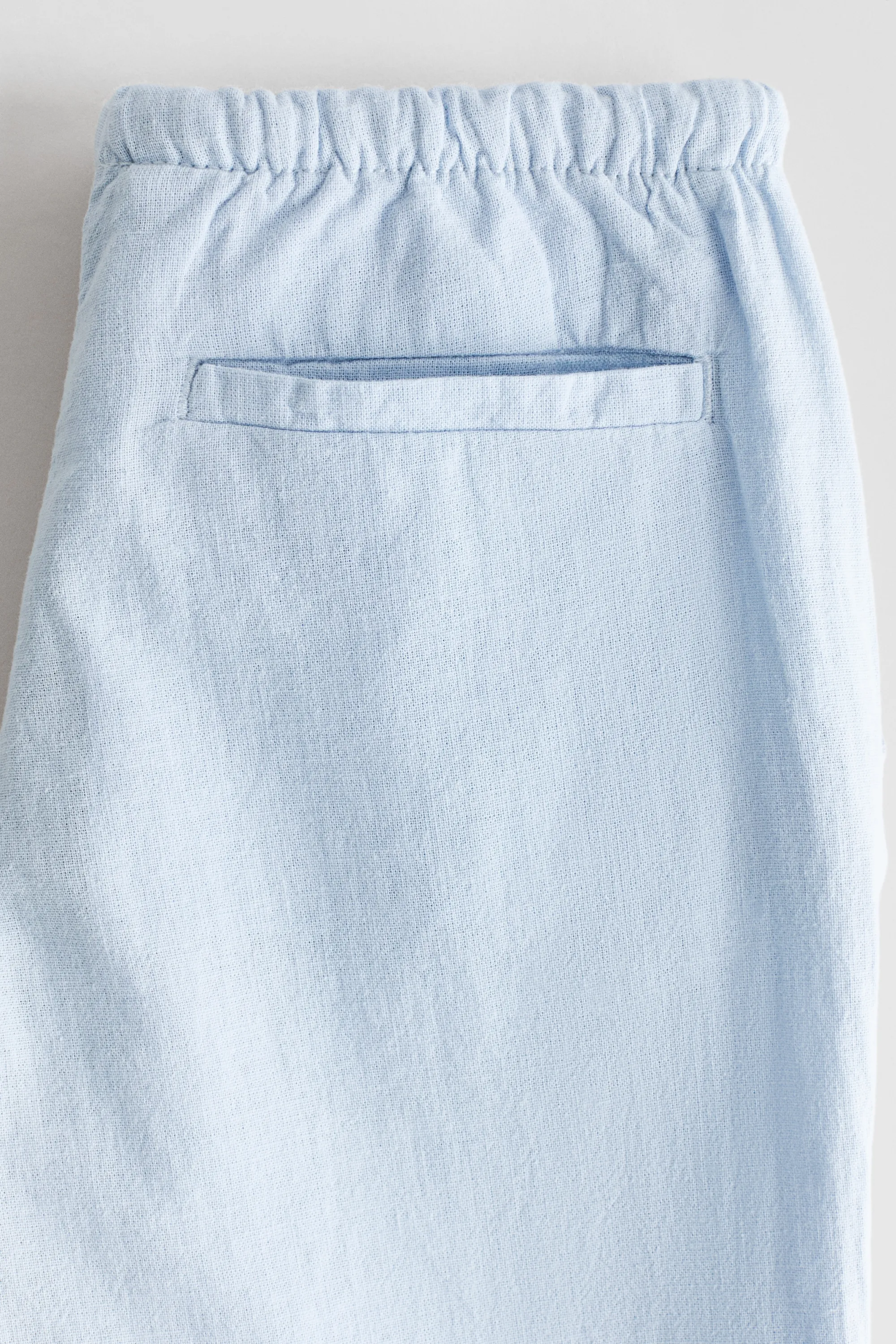 Pantalon en lin mélangé - Bleu clair