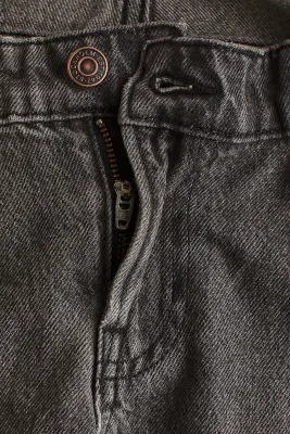 MAMA Wide Low Waist Jeans - Gris denim foncé — photo 5