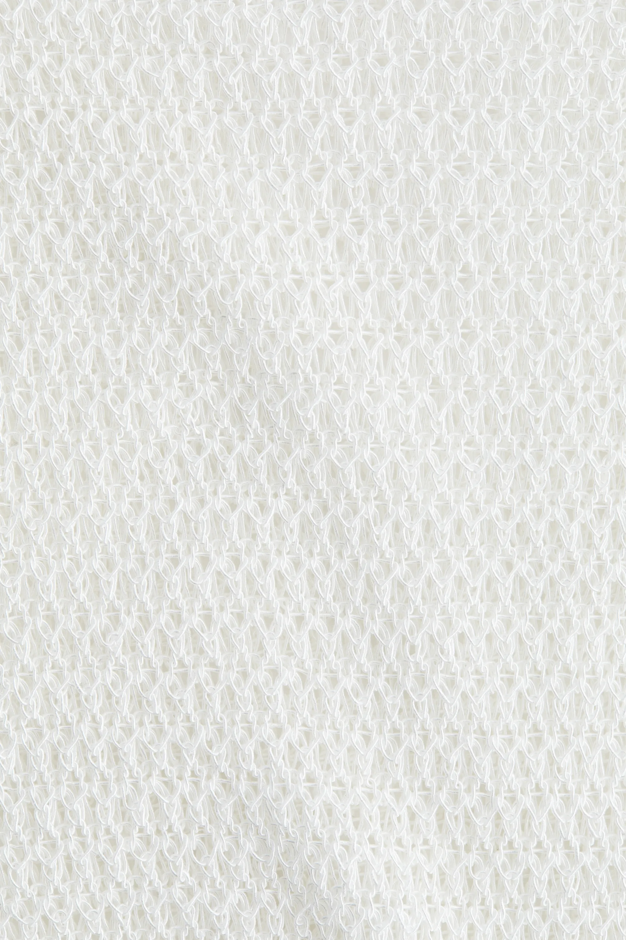 Robe de plage en maille lâche - Blanc