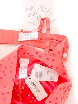 Maillot de bain deux pièces triangle et culotte haute Boumboum Harmonica rose à pois Prix boutique 500€ Taille 38 — photo 5