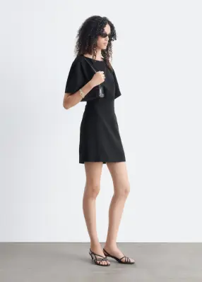 Robe à dos ouvert - Noir — photo 4
