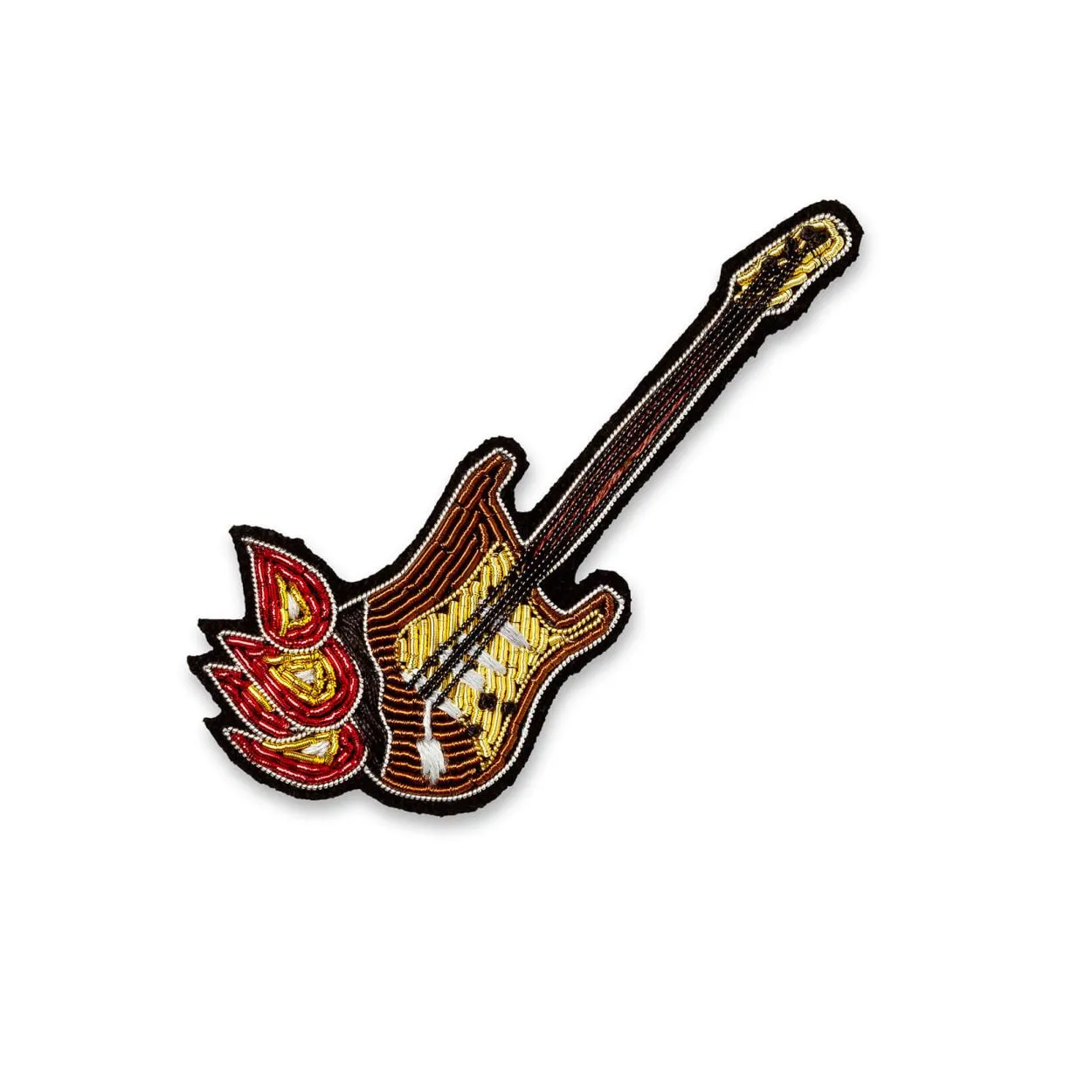 Broche guitare en flammes - Macon & Lesquoy