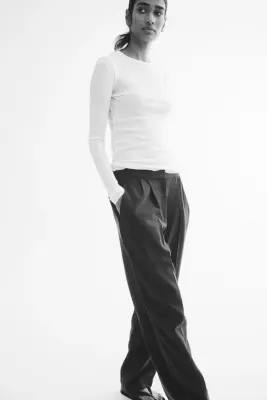 Pantalon chic - Marron foncé — photo 3