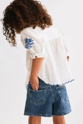 Short en denim - Bleu denim — photo 1