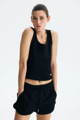 Short en molleton - Noir — photo 1