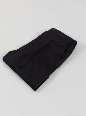 Pants with Deep Pleats in Black Serge — photo 5