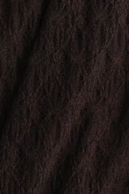 Robe maxi en dentelle - Marron foncé — photo 4