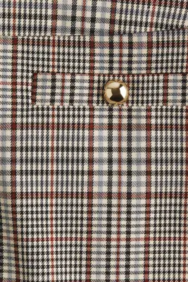 Jupe-short - Beige clair/carreaux — photo 4
