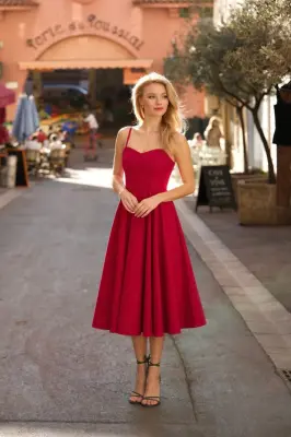 Bardot Linen Dress — photo 5