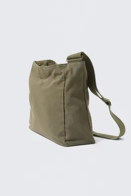 Sac à bandoulière unisexe en toile - Vert kaki — photo 3