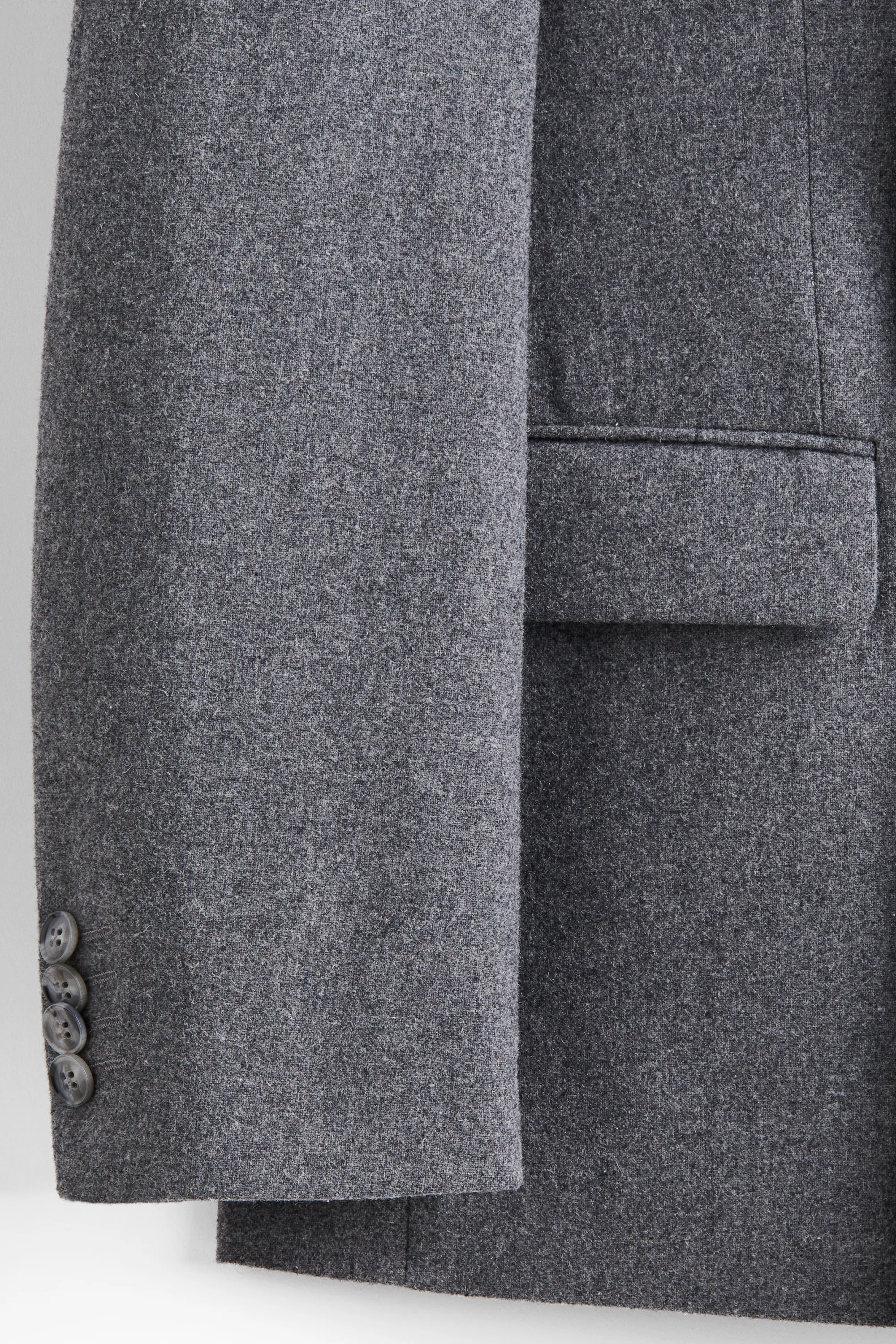 Veste Relaxed Fit en laine mélangée - Gris