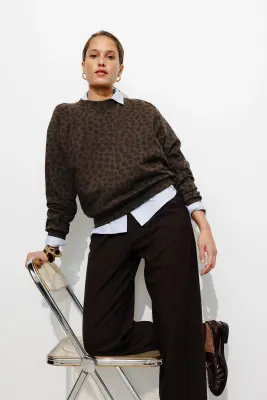 Sweat-shirt léopard Femme — photo 2
