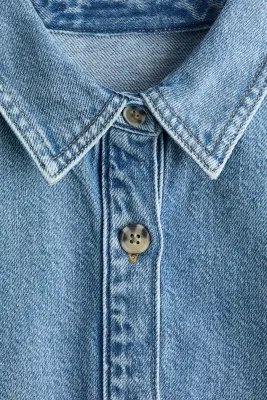 Chemise en denim - Bleu denim clair — photo 3