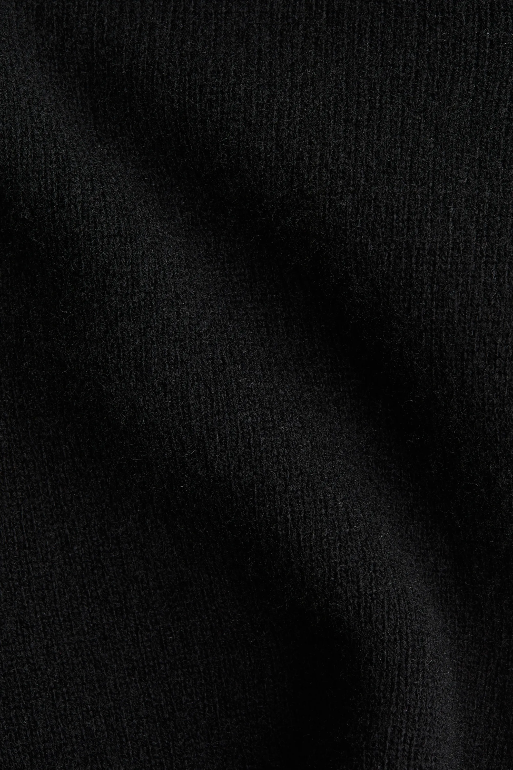 Top péplum en laine - Noir