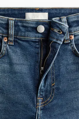 Slim High Waist Ankle Jeans - Bleu denim — photo 4