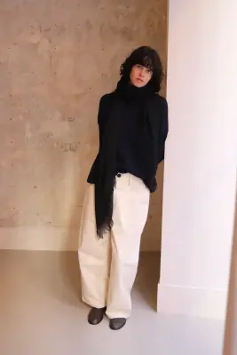Pin 1876 – PLAIN SHAWL 5928/508 – 0002 Black