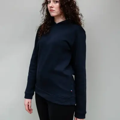 Sweat à capuche Henriette bleu marine — photo 3