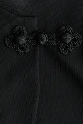Veste courte avec détails cordon - Noir — photo 5