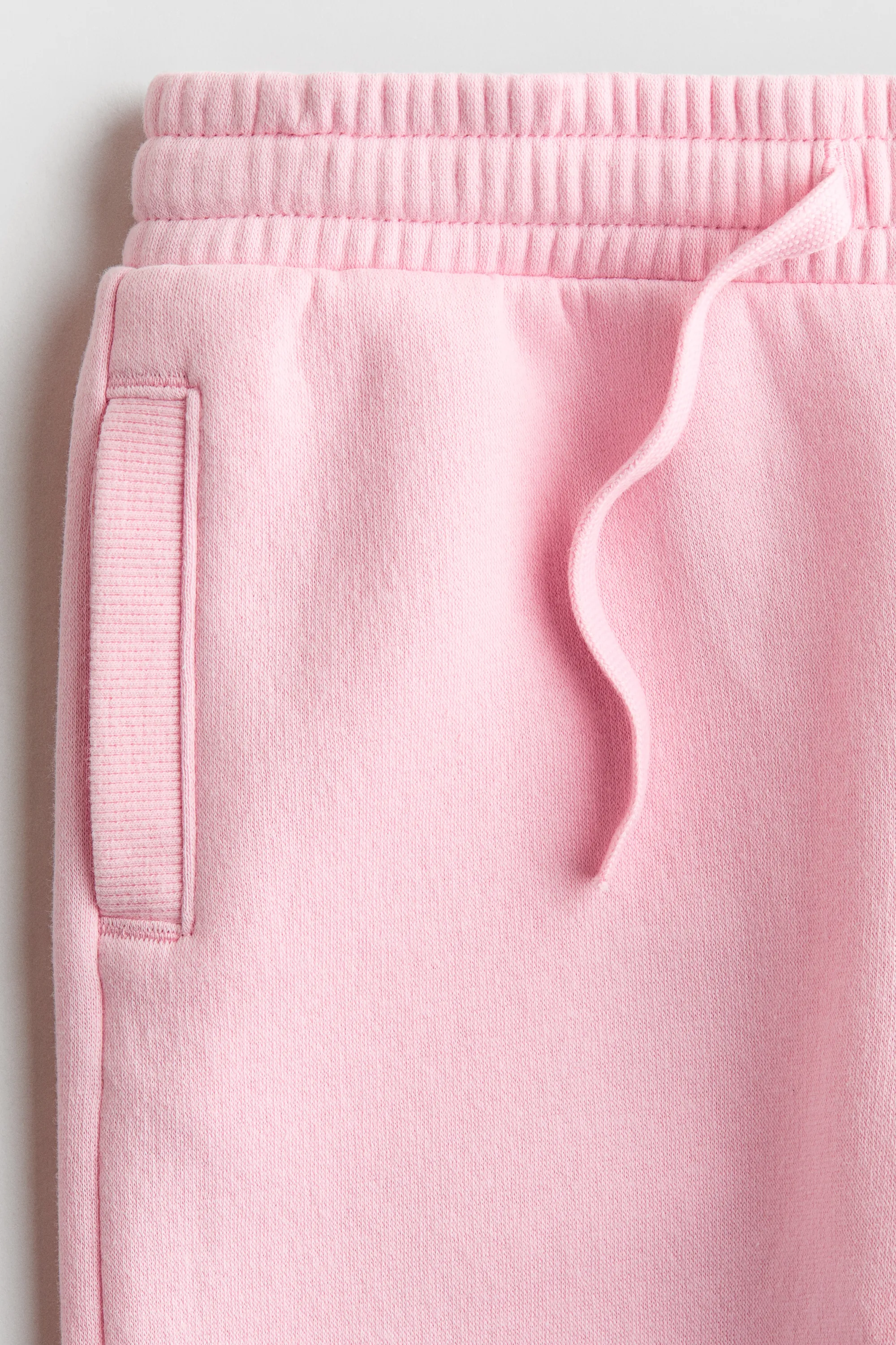 Pantalon jogger large à l'intérieur brossé - Rose clair