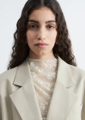 Blazer court oversize - Beige — photo 2