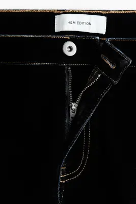 Jean en denim floqué - Noir denim — photo 5