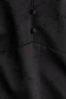 Top en tissu jacquard - Noir — photo 4