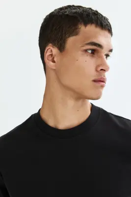 T-shirt COOLMAX® Relaxed Fit - Noir — photo 2