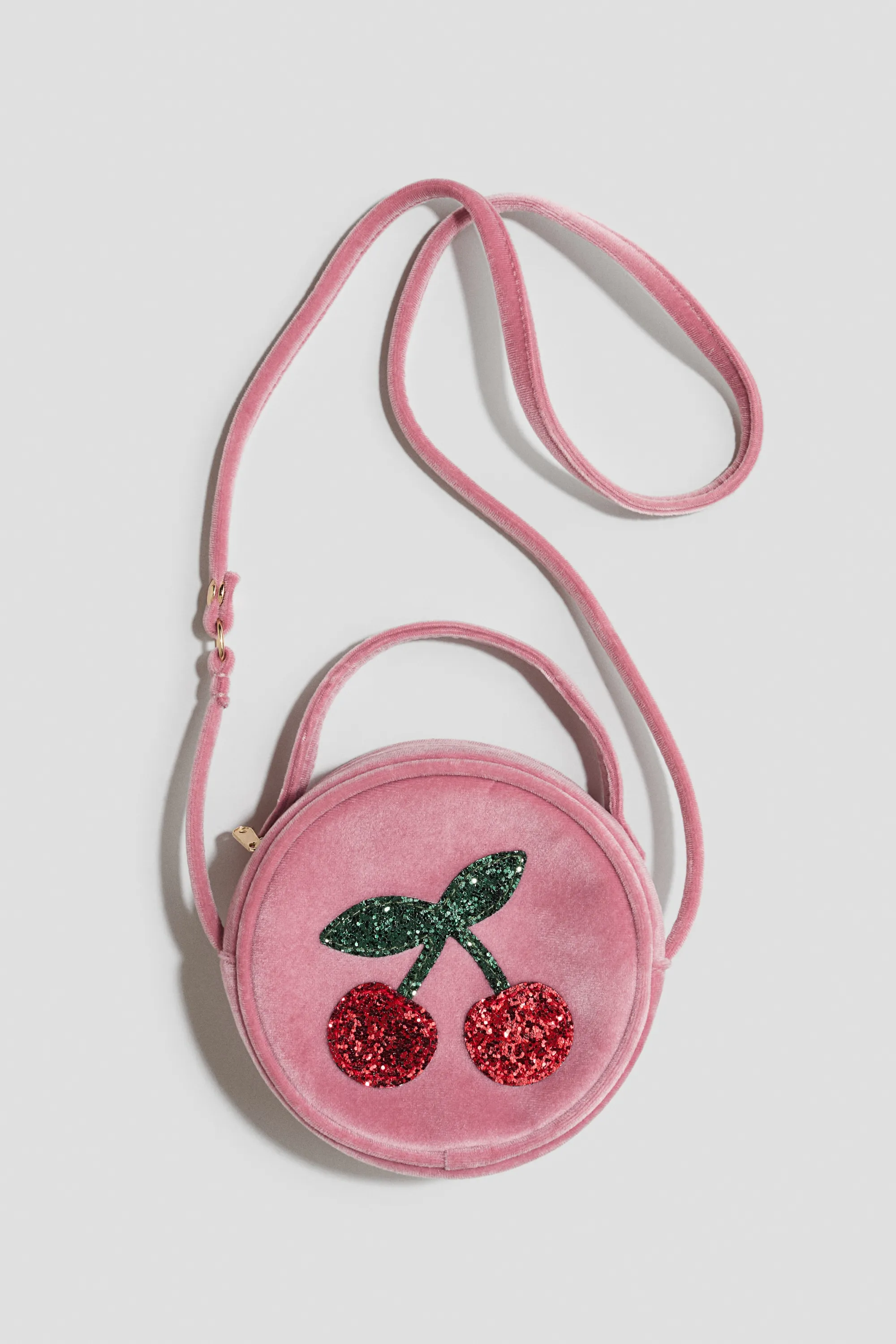 Sac crossbody avec application - Rose ancien/cerises