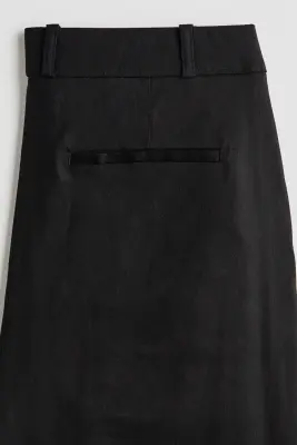 Pantalon chic Easy-care en lin mélangé - Noir — photo 4