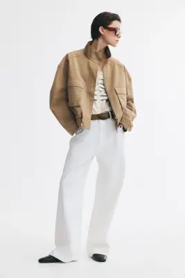 Veste utility wear oversize - Beige — photo 2
