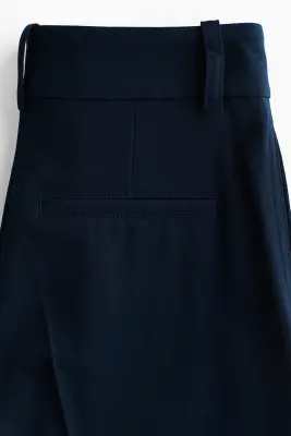 Pantalon chic à jambes larges - Bleu marine — photo 3