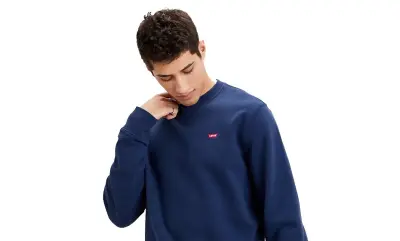 LEVIS BIG ORIGINAL HM CREW DRESS Marine — photo 4