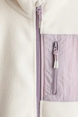 Veste en polaire - Beige clair/color block — photo 5