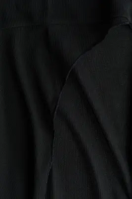 Top asymétrique avec col cheminée - Noir — photo 3