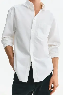 Chemise Oxford Regular Fit - Blanc — photo 2