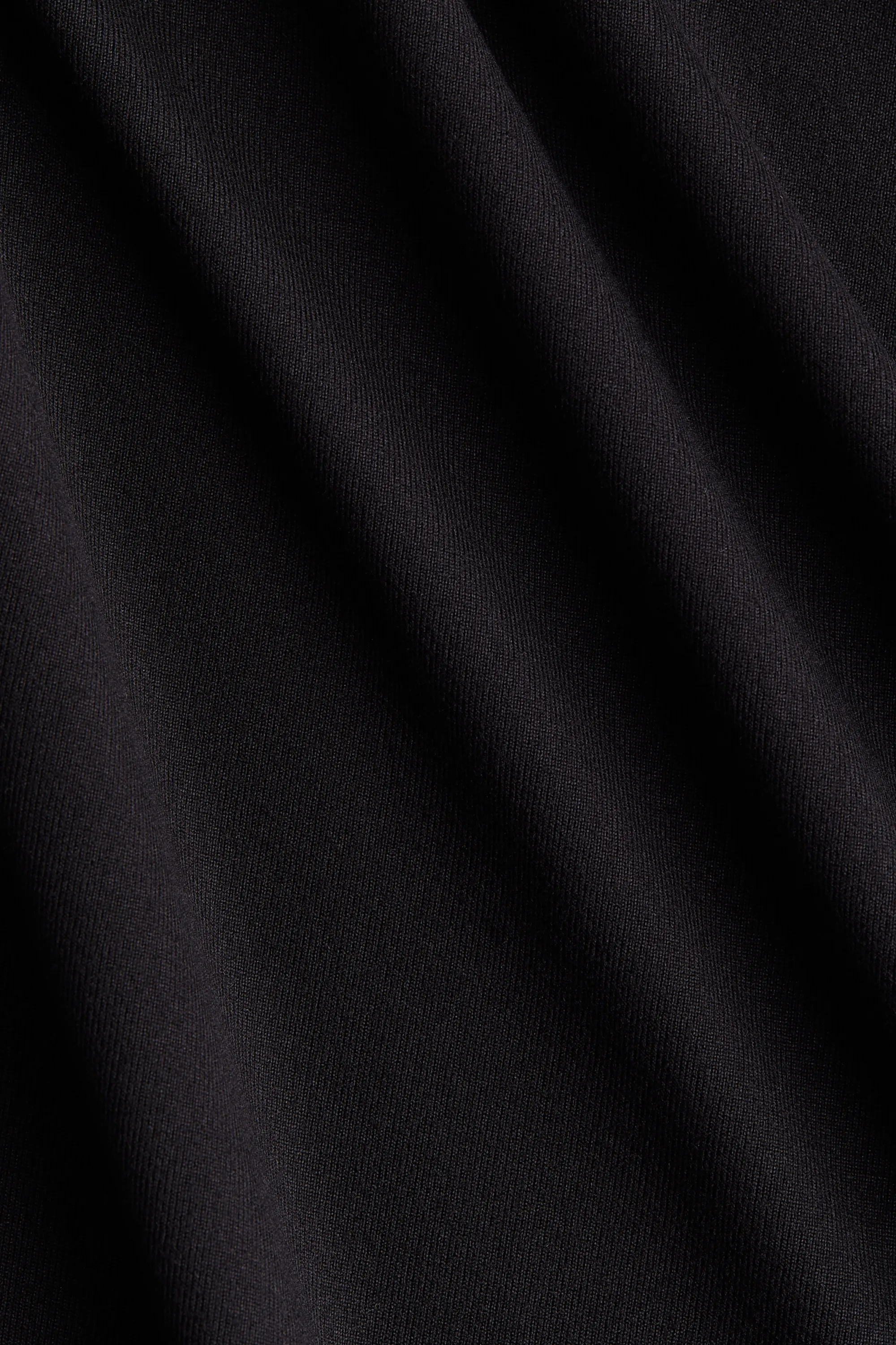 Robe moulante à effet drapé - Noir