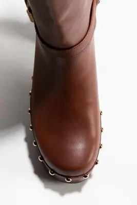 Bottes de hauteur genou - Marron — photo 3