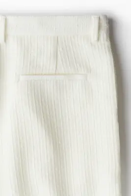 Pantalon scintillant Relaxed Fit - Crème — photo 2