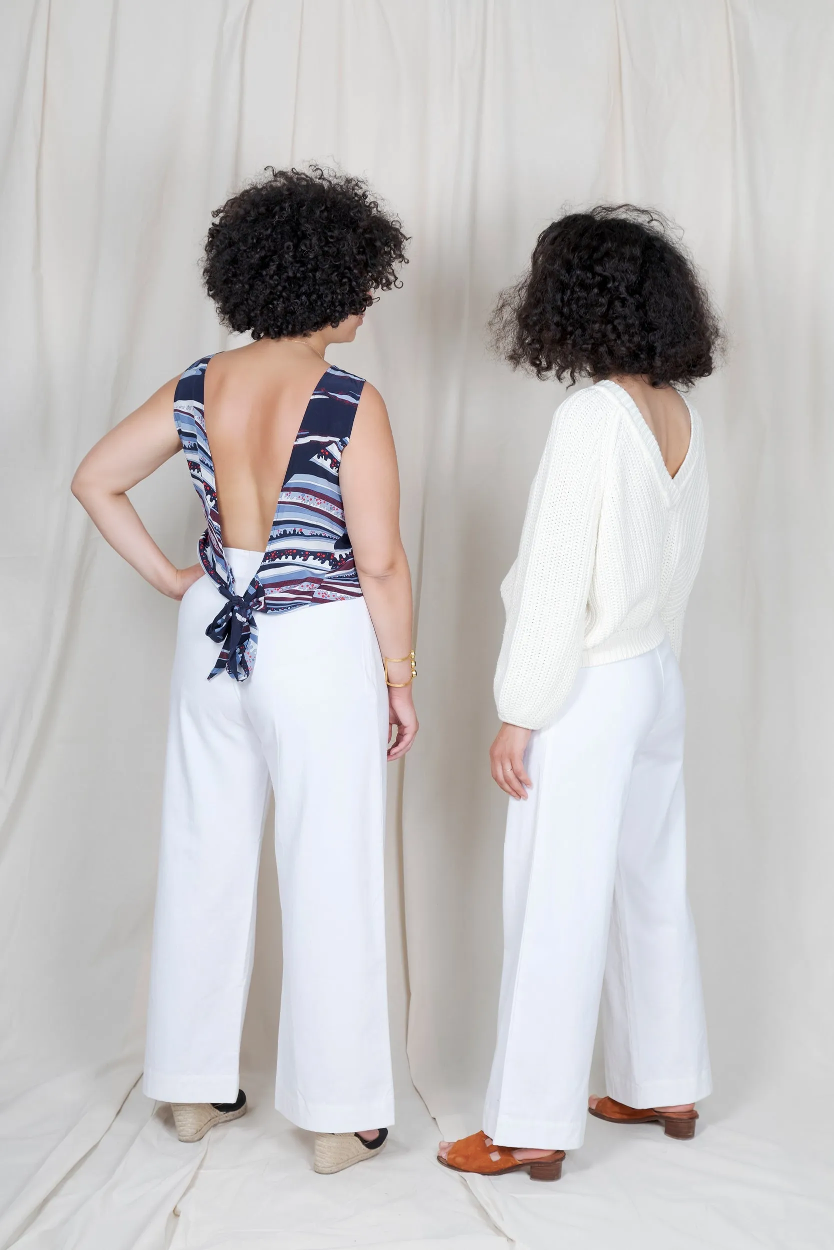 Pantalon Sailor – Mamamushi Studio - Blanc