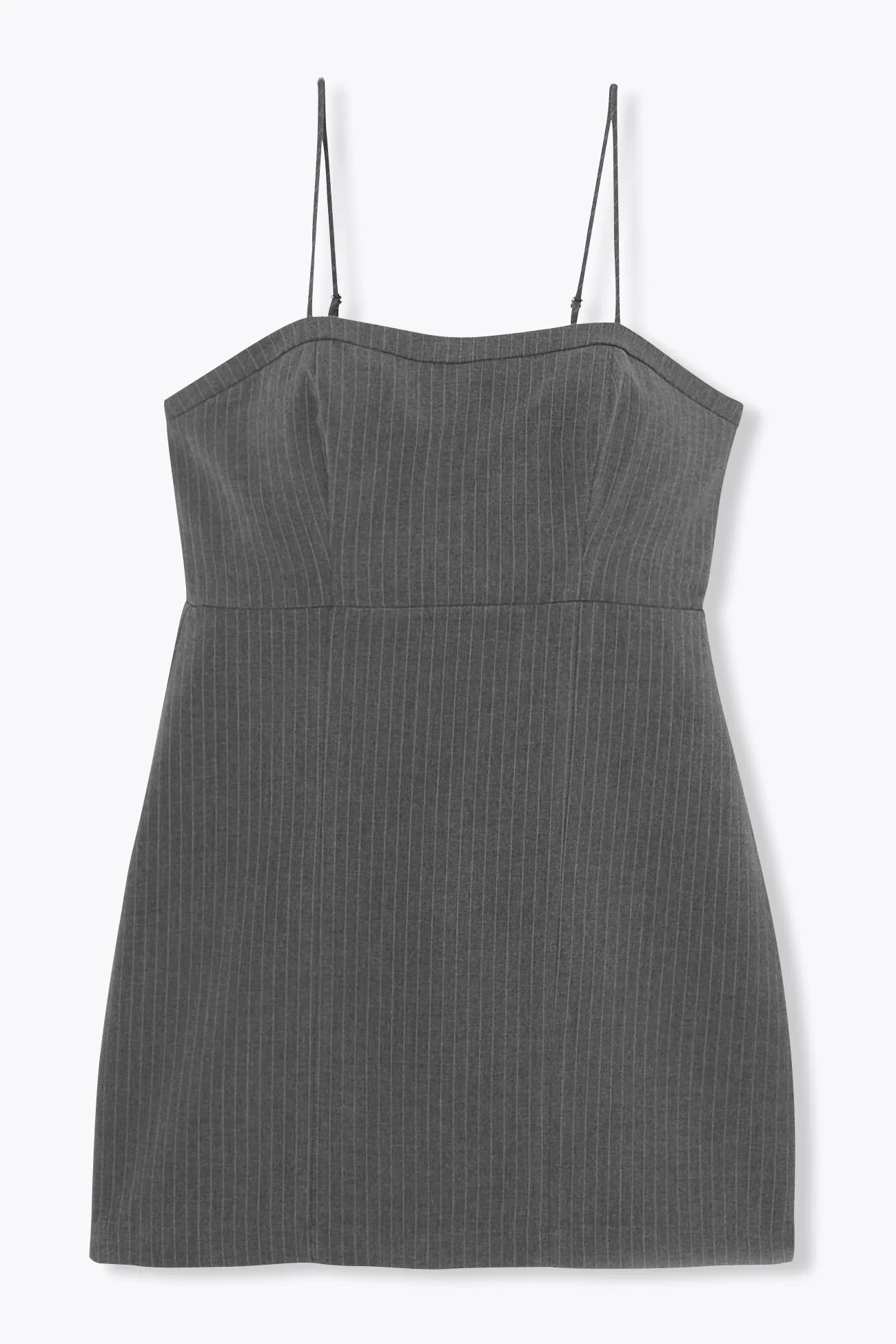 Robe courte bustier à rayures