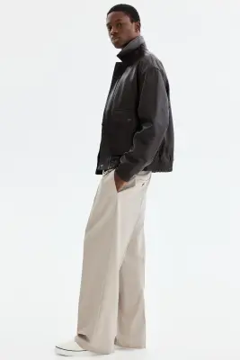 Pantalon chic Loose Fit - Beige — photo 4