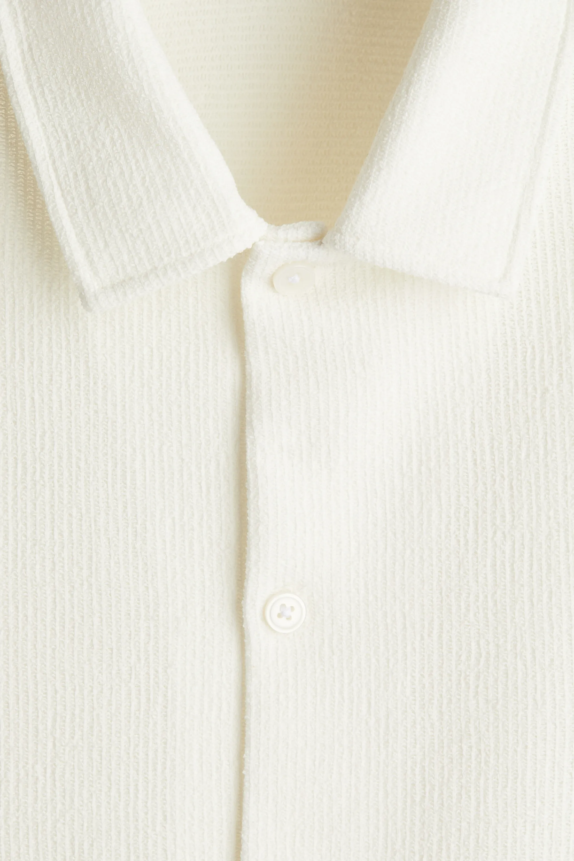 Chemise Regular Fit en jersey à manches courtes - Crème