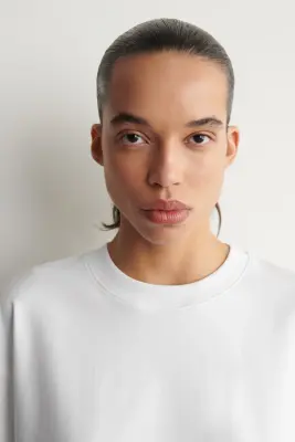 T-SHIRT OVERSIZE - BLANC — photo 2