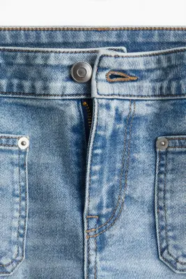 Flared Ankle Jeans - Bleu denim clair — photo 1