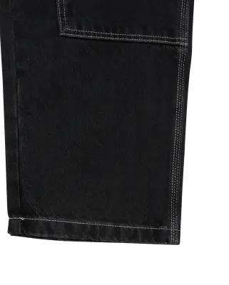 Utility Front Denim Pant Black Wash — photo 4