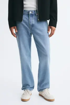 Straight Regular Jeans - Bleu denim clair — photo 1