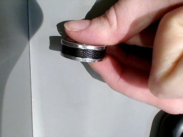 Bague homme acier